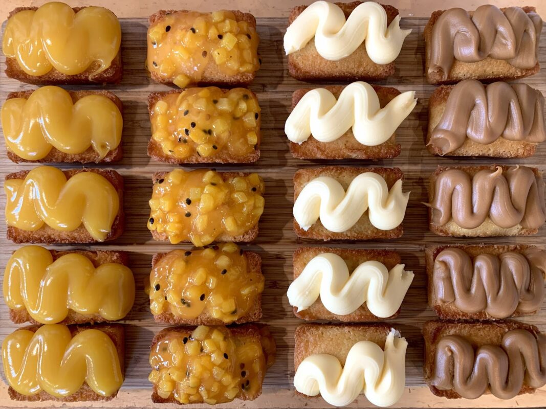 Financiers baked in-house at Little Luscious Café